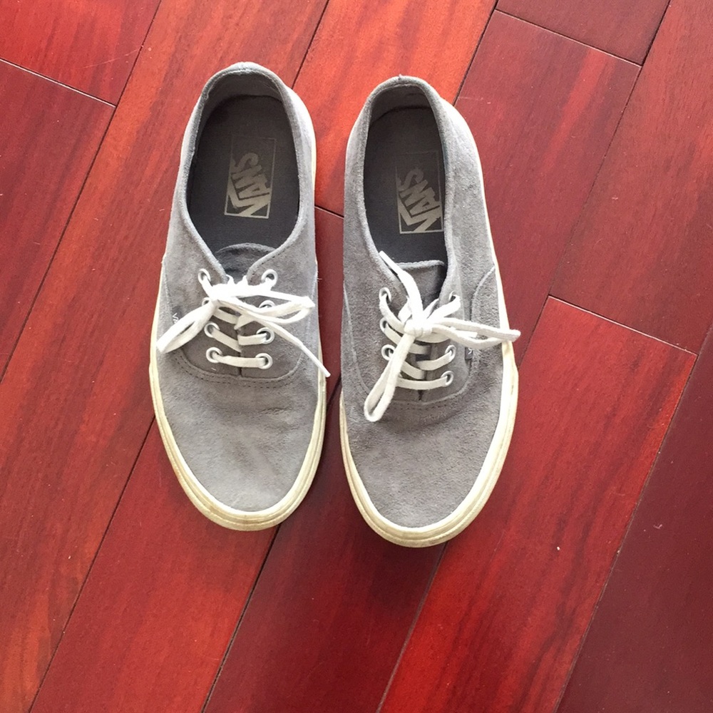 Gray suede vans